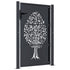 Garden Gate Anthracite 105x155 cm Steel Tree Design