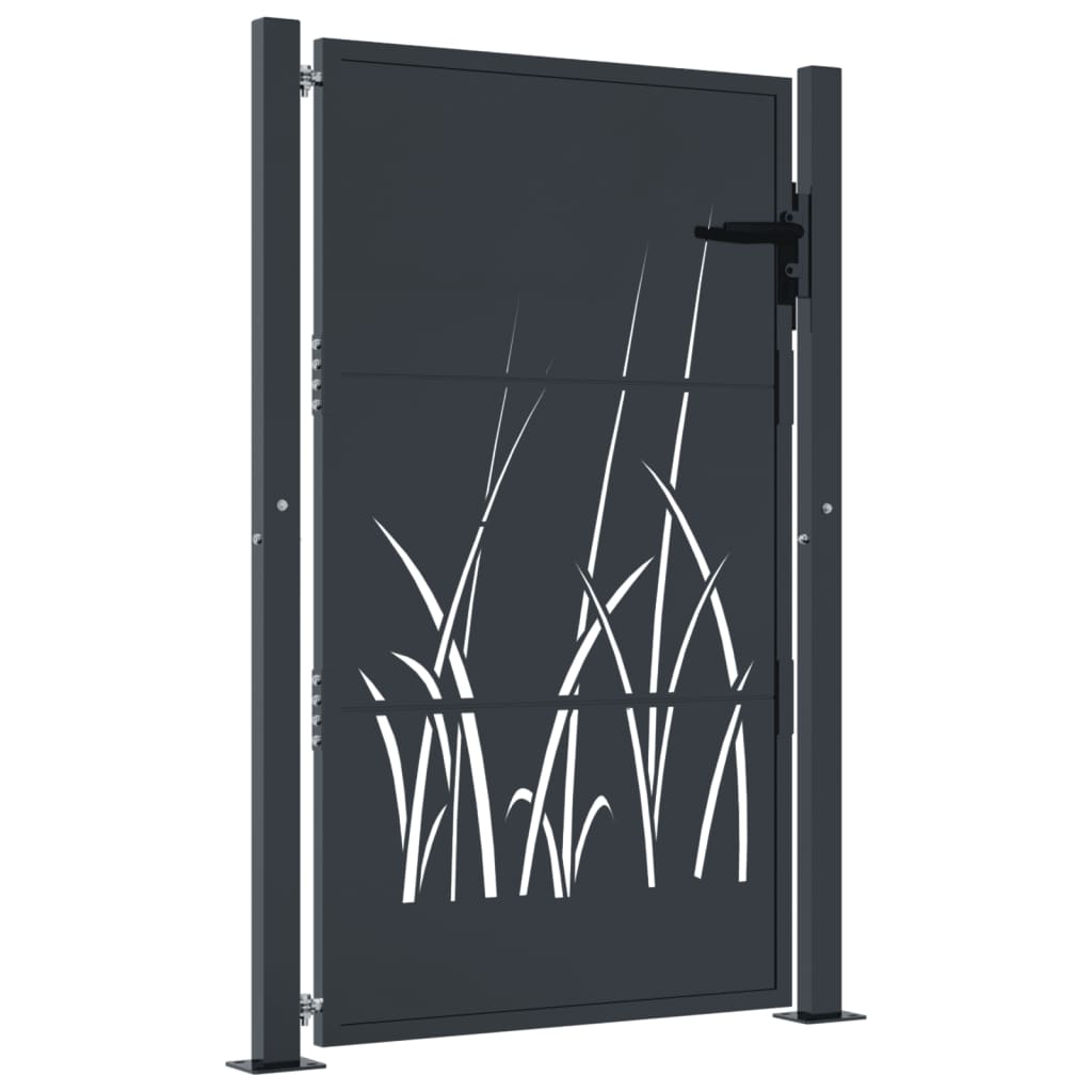 Garden Gate Anthracite 105x155 cm Steel Grass Design