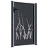 Garden Gate Anthracite 105x155 cm Steel Grass Design