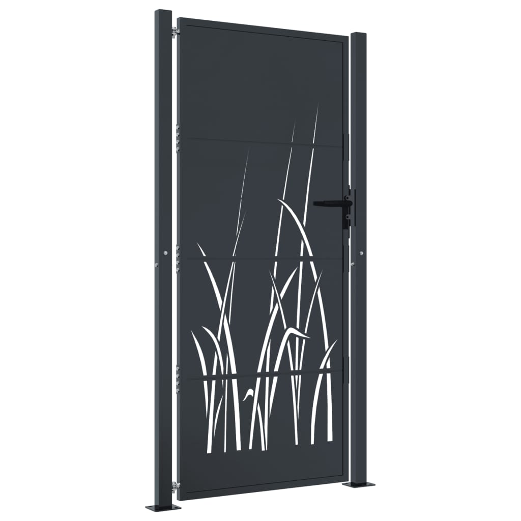 Garden Gate Anthracite 105x180 cm Steel Grass Design