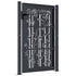 Garden Gate Anthracite 105x155 cm Steel Bamboo Design