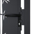 Garden Gate Anthracite 105x155 cm Steel Bamboo Design