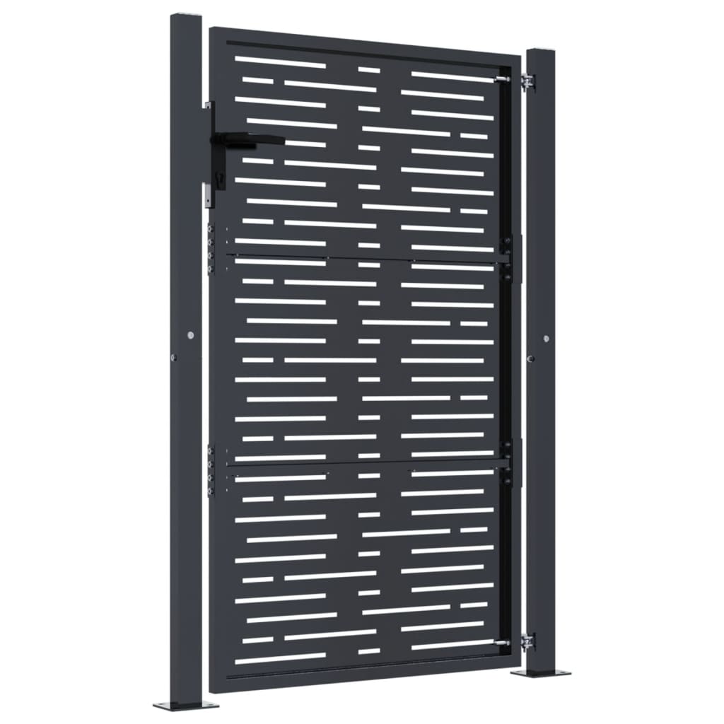 Garden Gate Anthracite 105x155 cm Steel Square Design