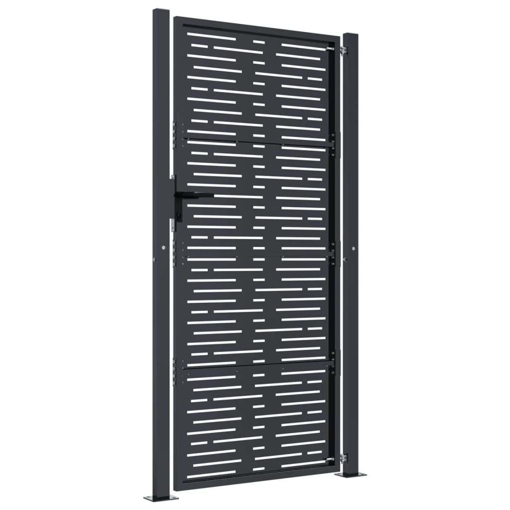 Garden Gate Anthracite 105x180 cm Steel Square Design