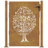 Garden Gate 105x155 cm Corten Steel Tree Design