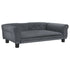 Dog Bed Dark Grey 95x55x30 cm Velvet