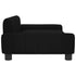 Dog Bed Black 90x53x30 cm Fabric