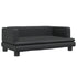 Dog Bed Black 80x45x30 cm Faux Leather