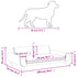 Dog Bed Light Grey 100x54x33 cm Velvet