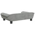 Dog Bed Light Grey 70x48x22 cm Velvet