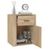 Bedside Cabinet Sonoma Oak 50x36x60 cm Engineered Wood