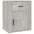 Bedside Cabinet Concrete Grey 50x36x60 cm Engineered Wood