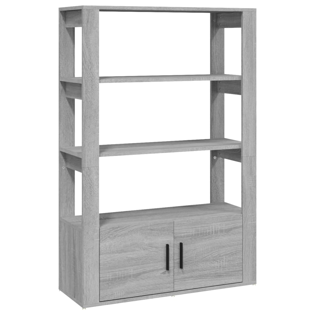 Sideboard Grey Sonoma 80x30x119.5 cm Engineered Wood