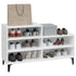 Shoe Cabinet White 102x36x60 cm Engineered Wood