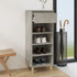 Shoe Cabinet Concrete Grey 40x36x105 cm Engineered Wood