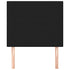 Headboards 2 pcs Black 100x5x78/88 cm Fabric