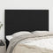 Headboards 4 pcs Black 72x5x78/88 cm Fabric