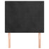 Headboards 2 pcs Black 80x5x78/88 cm Velvet