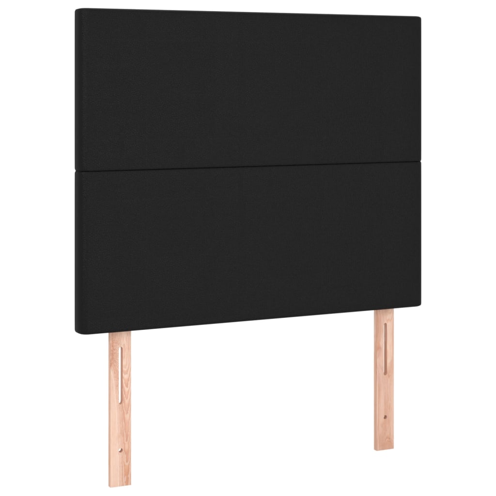 Headboards 2 pcs Black 80x5x78/88 cm Faux Leather