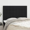 Headboards 4 pcs Black 72x5x78/88 cm Fabric