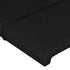 Headboards 4 pcs Black 100x5x78/88 cm Fabric