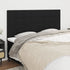 Headboards 4 pcs Black 100x5x78/88 cm Fabric