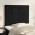 Headboards 2 pcs Black 80 cm Velvet