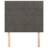 Headboards 2 pcs Dark Grey 100 cm Velvet