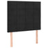 Headboards 2 pcs Black 100x5x78/88 cm Velvet