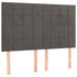 Headboards 4 pcs Dark Grey 72 cm Velvet