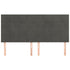 Headboards 4 pcs Dark Grey 80 cm Velvet