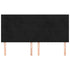 Headboards 4 pcs Black 100x5x78/88 cm Velvet