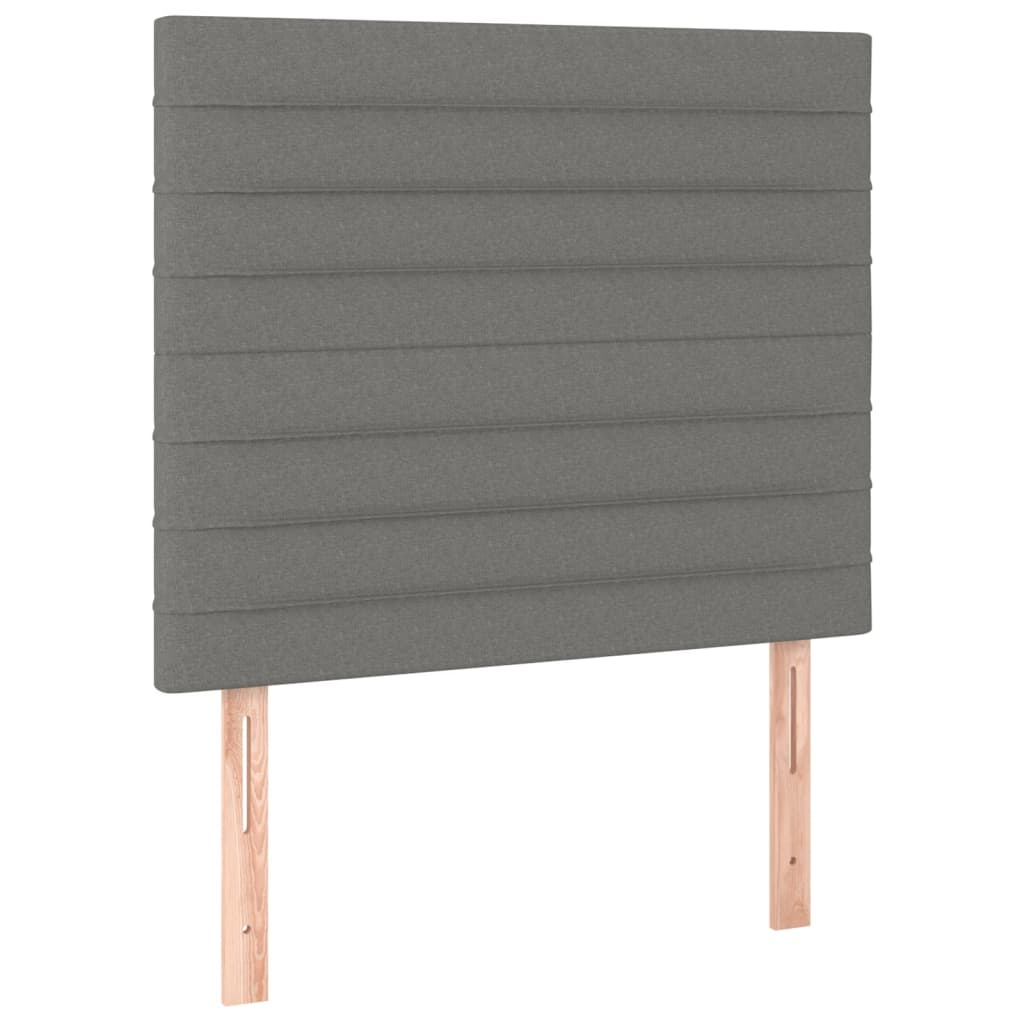 Headboards 2 pcs Dark Grey 80 cm Fabric