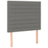 Headboards 2 pcs Dark Grey 80x5x78/88 cm Fabric