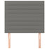 Headboards 2 pcs Dark Grey 80 cm Fabric