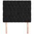 Headboards 2 pcs Black 100 cm Velvet