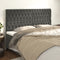 Headboards 4 pcs Dark Grey 100 cm Velvet