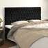 Headboards 4 pcs Black 100 cm Velvet