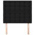 Headboards 2 pcs Black 100x5x78/88 cm Fabric