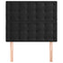 Headboards 2 pcs Black 80x5x78/88 cm Velvet