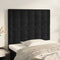 Headboards 2 pcs Black 80x5x78/88 cm Velvet