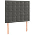 Headboards 2 pcs Dark Grey 100x5x78/88 cm Velvet