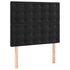 Headboards 2 pcs Black 100x5x78/88 cm Velvet