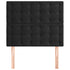 Headboards 2 pcs Black 100x5x78/88 cm Velvet