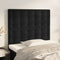 Headboards 2 pcs Black 100x5x78/88 cm Velvet