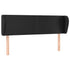 Headboard with Ears Black 147x23x78/88 cm Faux Leather