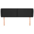 Headboard with Ears Black 147x23x78/88 cm Faux Leather