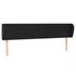 Headboard with Ears Black 163 cm Faux Leather