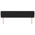 Headboard with Ears Black 163 cm Faux Leather