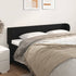 Headboard with Ears Black 163x23x78/88 cm Faux Leather